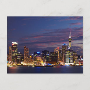 Auckland City Silhouet Briefkaart