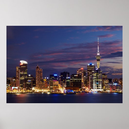 Auckland City Skyline Poster (Voorkant)