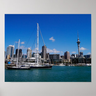 Auckland Harbour, Nieuw-Zeeland - Poster