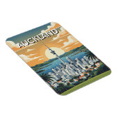 Auckland New Zealand Postcard Magneet (Rechterzijde)