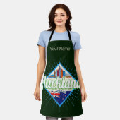 Auckland New Zealand retro skyline  Schort (Gedragen)