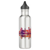 Auckland New Zealand Skyline Waterfles (Links)