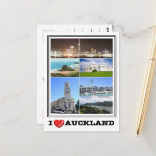 Auckland - Nieuw-Zeeland - Ik hou van - Briefkaart
