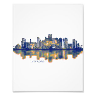 Auckland Skyline Foto Afdruk