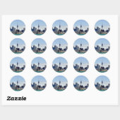 Auckland Skyline Ronde Sticker (Vel)