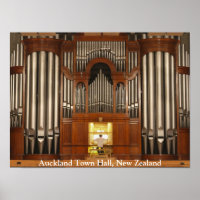 Auckland Town Hall pijporgel poster