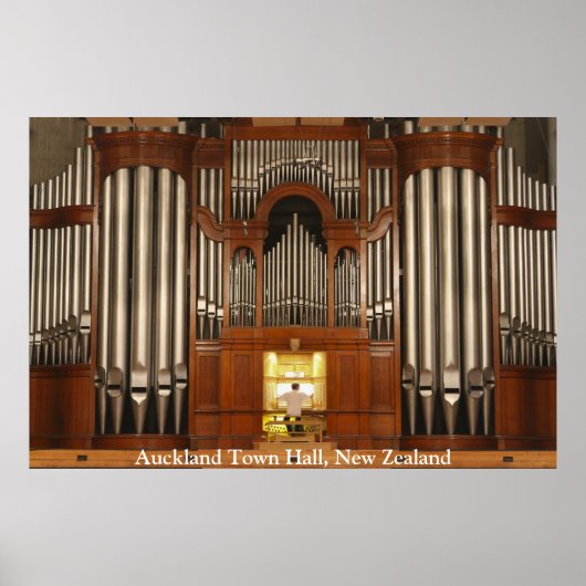 Auckland Town Hall pipe organ poster (Voorkant)
