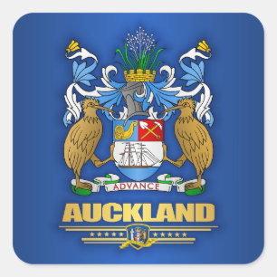 Auckland Vierkante Sticker