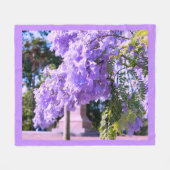 Auckland's Paarse prinsesboom Fleece Deken (Voorkant (Horizontaal))