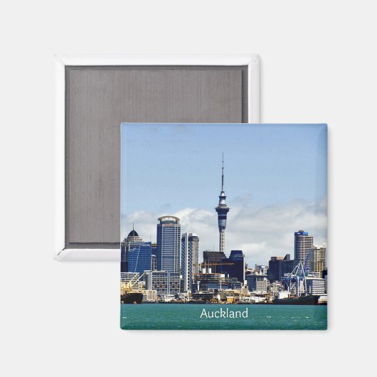Aucklandse skyline magneet (Voorkant / Achterkant)