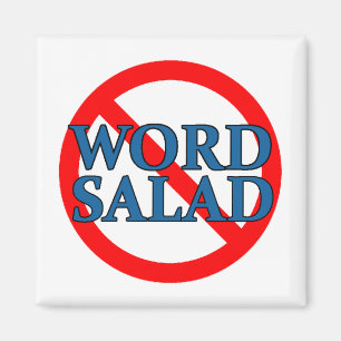 Aucun aimant de salade de mot