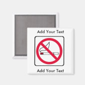 AUCUN aimant FUMEUR (Recto/Verso)