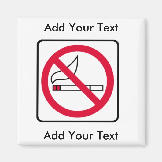 AUCUN aimant FUMEUR (Devant)