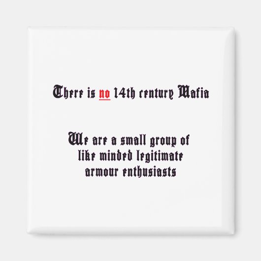 Aucun aimant mafieux (Devant)