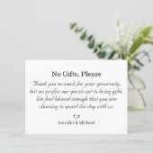 aucun cadeau s'il vous plaît, carte numérique et i (Debout devant)