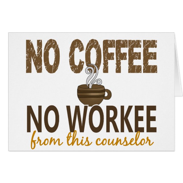 Aucun café aucun conseiller de Workee (Devant horizontal)