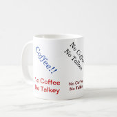 Aucun café aucune tasse de film parlant (Devant gauche)