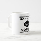 Aucun café avant tasse de film parlant (Devant gauche)