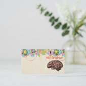 Aucun Carte de visite de cerveau (Debout devant)