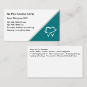 Aucun Carte de visite du service Dentiste de doule (Devant / Derrière)