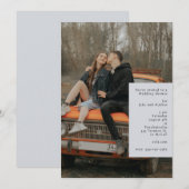 Aucun défaut Wedding shower photo Invitation (Devant / Derrière)