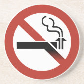 Aucun Dessous de verre de grès Logo Subduit (Devant)