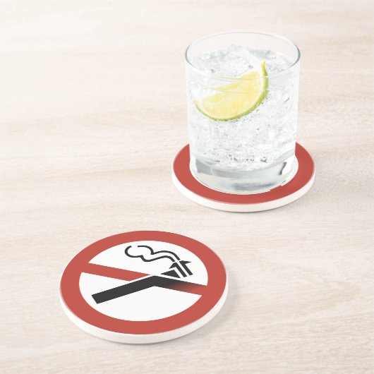 Aucun Dessous de verre de grès Logo Subduit (Côté)