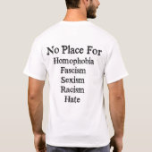 Aucun endroit pour… T-shirt (Dos)