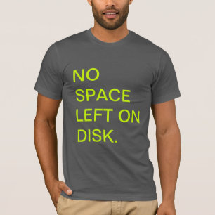 Aucun espace laissé sur le T-shirt de disque