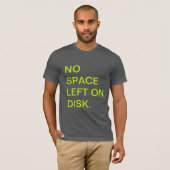 Aucun espace restant sur le T-shirt Disc (Devant entier)