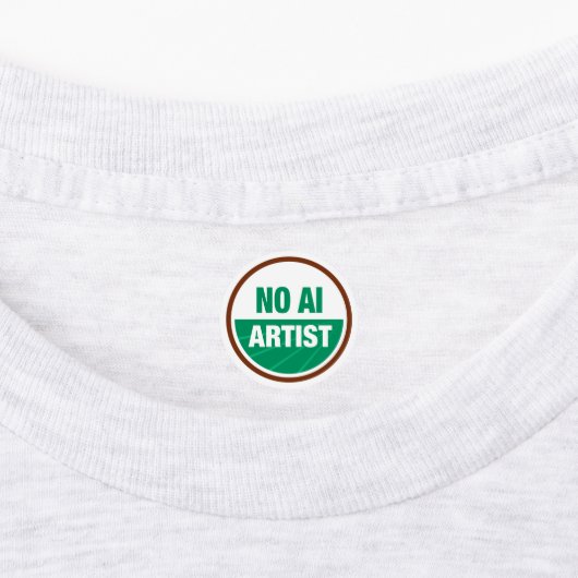 Aucun Étiquette de certification AI Art (Apposé)