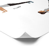 Aucun exercice de poids Poster de fitness - Gris (Coin)