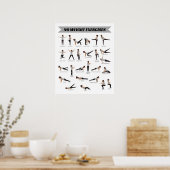 Aucun exercice de poids Poster de fitness - Gris (Cuisine)