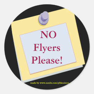 AUCUN Flyers S'Il Vous Plaît Sticker