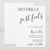 Aucun Frill Se Sent Décontracté Faire-part de mari (Devant / Derrière)