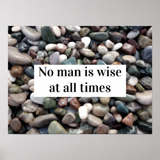 Aucun homme n'est sage en tout temps Poster (Devant)
