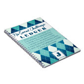 Aucun Jacquard blanc et bleu pour le grand livre D (Côté Droit)