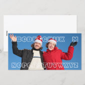 "Aucun L" carte de Noël faite sur commande de (Devant / Derrière)