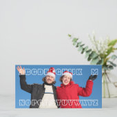 "Aucun L" carte de Noël faite sur commande de (Debout devant)
