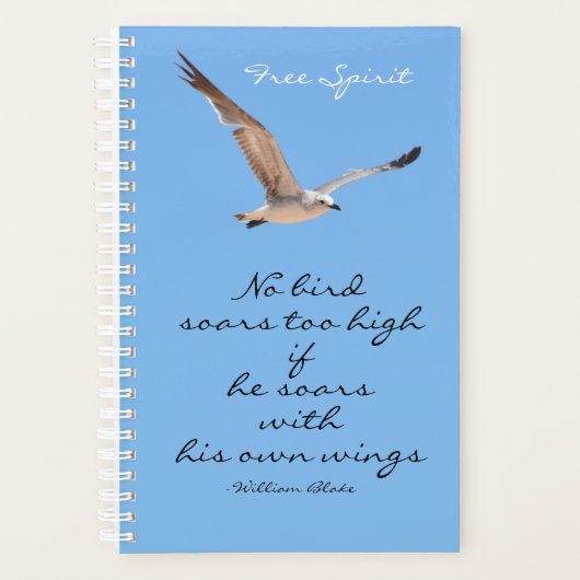 Aucun Oiseau Sort Trop Haut Sens Libre Bleu (Devant)