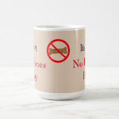 Aucun os Mug de café illustrée (Centre)