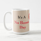 Aucun os Mug de café illustrée (Gauche)