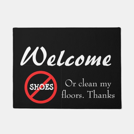 Aucun paillasson de maison de chaussure (Devant)