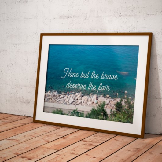 Aucun sauf le courageux mérite le poster de la sag