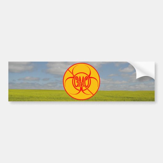 Aucun Sticker pare-chocs OGM Biodanger NO Sticker (Devant)