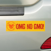 Aucun Sticker pare-chocs OGM Biodanger NO Sticker  (En voiture)