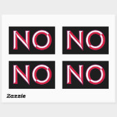 AUCUN Sticker rectangulaire (Feuille)