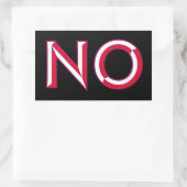 AUCUN Sticker rectangulaire (Sac)