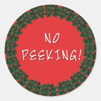 AUCUN Stickers cadeau de Noël PEEKING de Scare bab