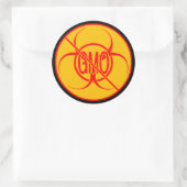 Aucun Stickers OGM Avertissement Biodanger Sticker (Sac)